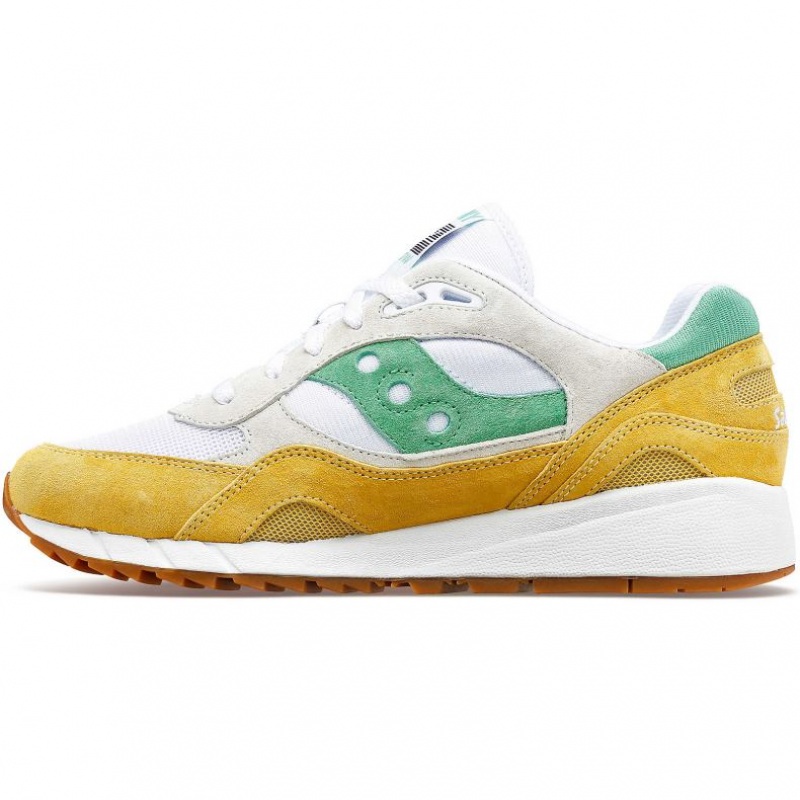 Saucony Shadow 6000 Sneakers Dame Hvite Gul Grønn | NORGE LXCTIE