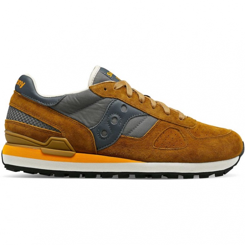 Saucony Shadow Original Premium Sneakers Dame Brune Grå | NORGE KPWFNU