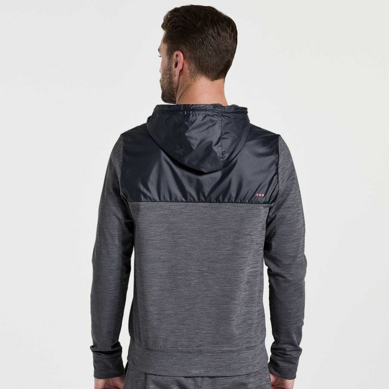 Saucony Solstice Zip Hettegenser Herre Svarte | NORGE HMODBU