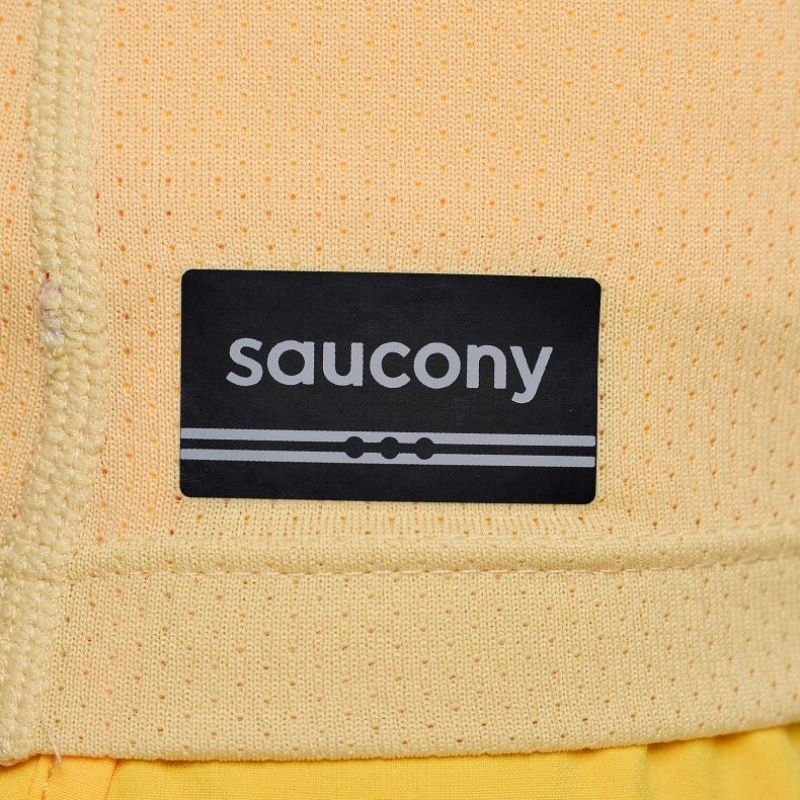 Saucony Stopwatch Kort Sleeve T-Skjorte Dame Gul | OSLO YMVXDI