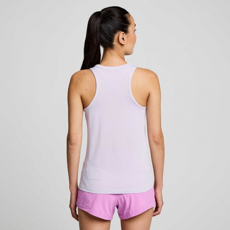 Saucony Stopwatch Singlet Dame Lilla | OSLO MYUXGS