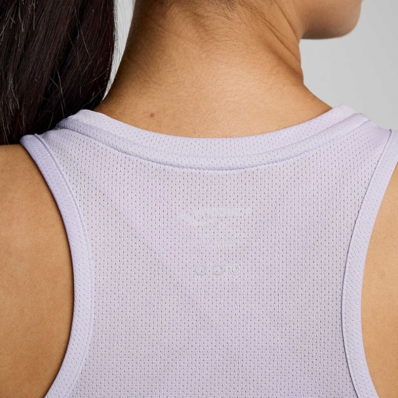 Saucony Stopwatch Singlet Dame Lilla | OSLO MYUXGS