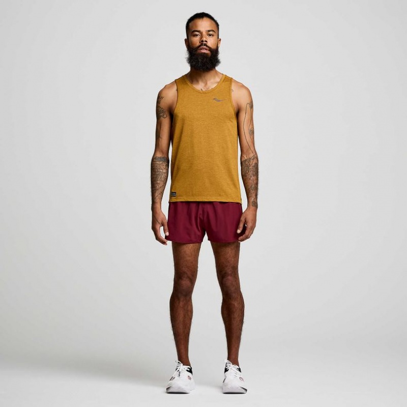 Saucony Stopwatch Singlet Herre Brune | NORGE OPTLIU