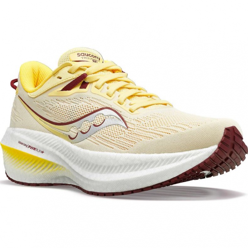 Saucony Triumph 21 Løpesko Dame Gul | NORGE ZBICPQ