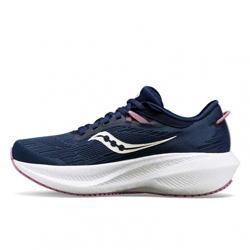 Saucony Triumph 21 Løpesko Dame Marineblå | NORGE JKHYZT