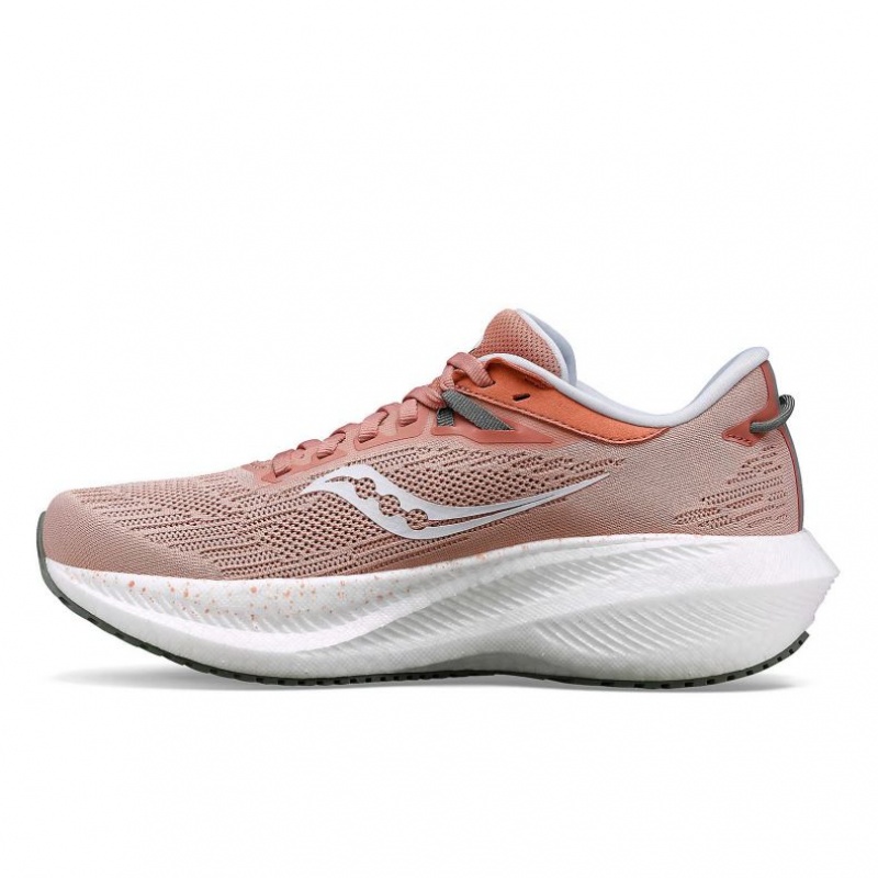 Saucony Triumph 21 Wide Løpesko Dame Rosa | NORGE MRBAFO