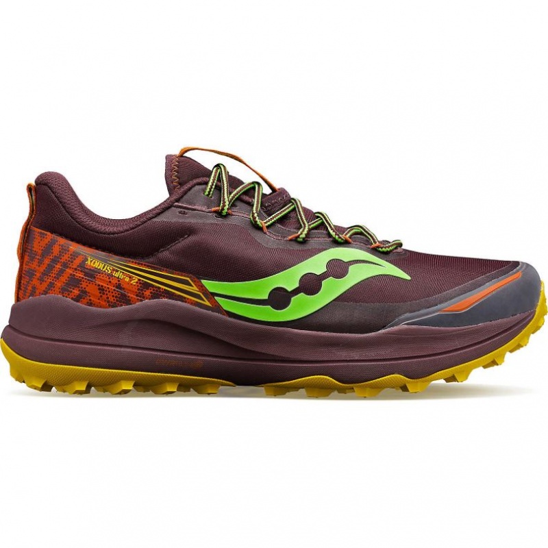 Saucony Xodus Ultra 2 Trail Løpesko Herre Burgunder | OSLO VHWPAC